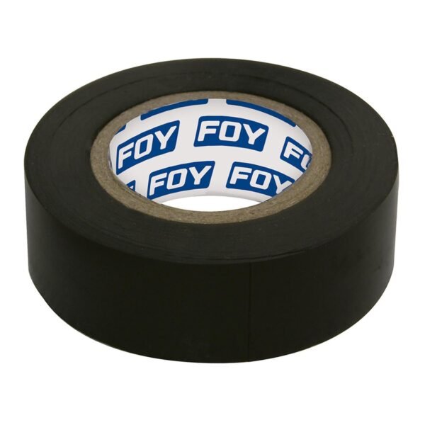 68808013 Cinta para aislar negra 19 mm x 9 m en blister Foy