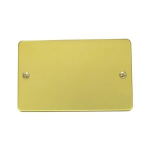 Placa ciega de aluminio, linea estandar, color oro Surtek