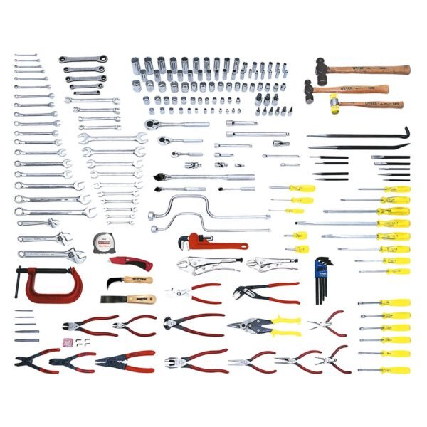 Juego intermedio industrial metrico 201 piezas, sin gabinete Urrea