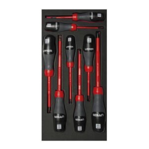 68810713 Juego de destornilladores con mango trimaterial 1000 V, varias puntas 8 piezas, CH119-C Urrea