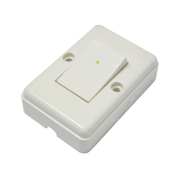 68810103 Apagador sencillo visible cuadrado, linea de sobreponer, color marfil Surtek