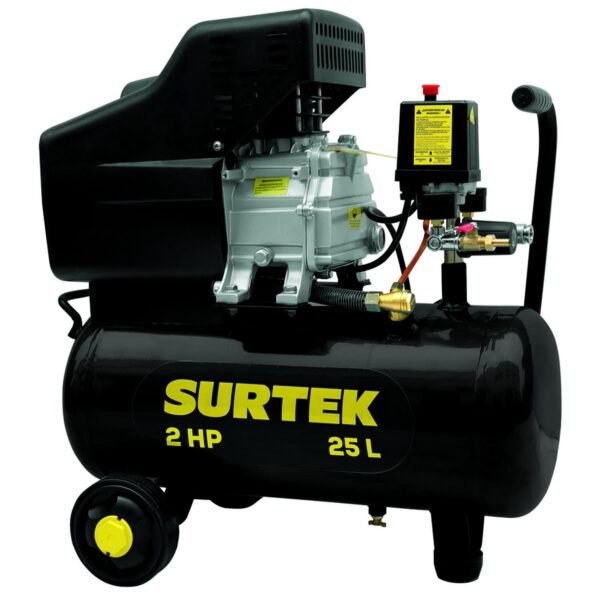 68807257 Compresor de aire electrico lubricado 25L, 2HP, 127V Surtek