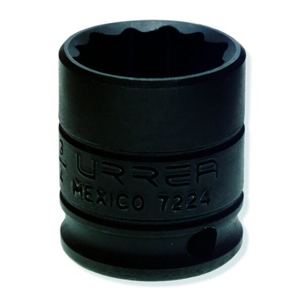 Dado de impacto cuadro de 3/8", 12 puntas, en pulgadas, 3/4" Urrea