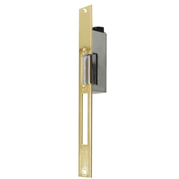 68813952 Contra electrica, laton brillante, en caja Lock