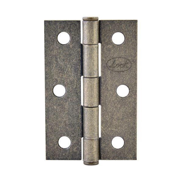 68801101 Bisagra alargada perno remachado de acero laton antiguo 1.5" x 1.46" Lock