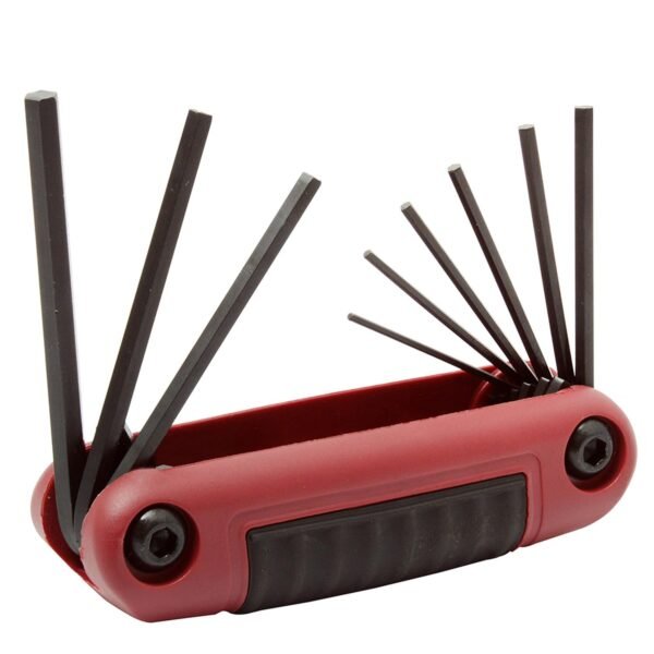 68802996 Juego de llaves hexagonales tipo navaja en pulgadas .050" a 3/16" estuche bimaterial,9 pz Urrea