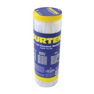 Cinchos plasticos en bote, 650 piezas multiusos varios colores Surtek