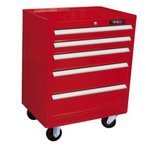 68812415 Gabinete movil 5 gavetas color rojo serie EX 27" Urrea