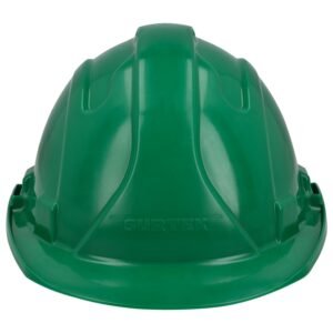 Casco de seguridad con ajuste de intervalos de 4 puntos, color verde Surtek