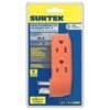 Multicontacto de pared tipo "F" 3 entradas Surtek