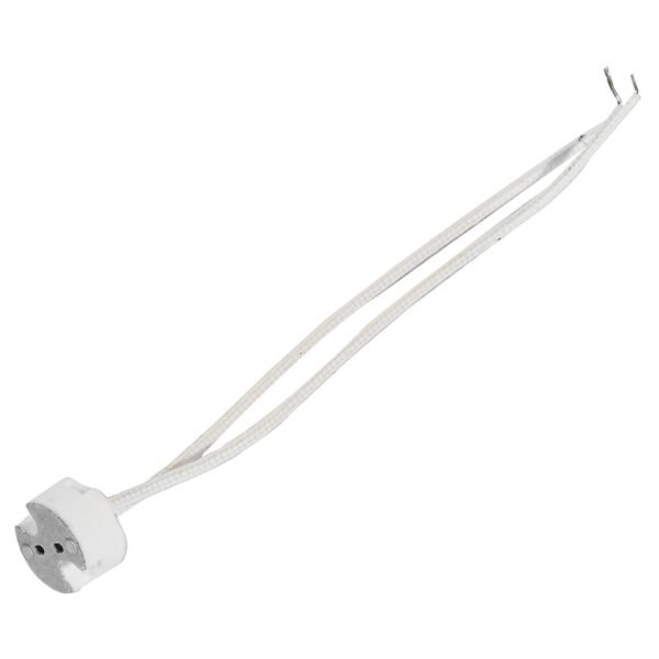 Portalampara para MR base BIPIN 2 cm, color blanco Surtek