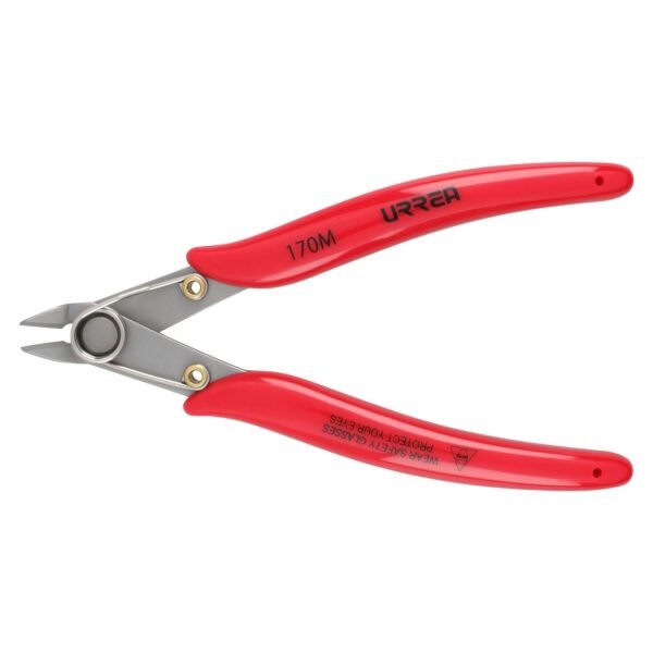 68813639 Pinza para electronica con mango rubber grip de 5-1/8" corte al ras 22° Urrea