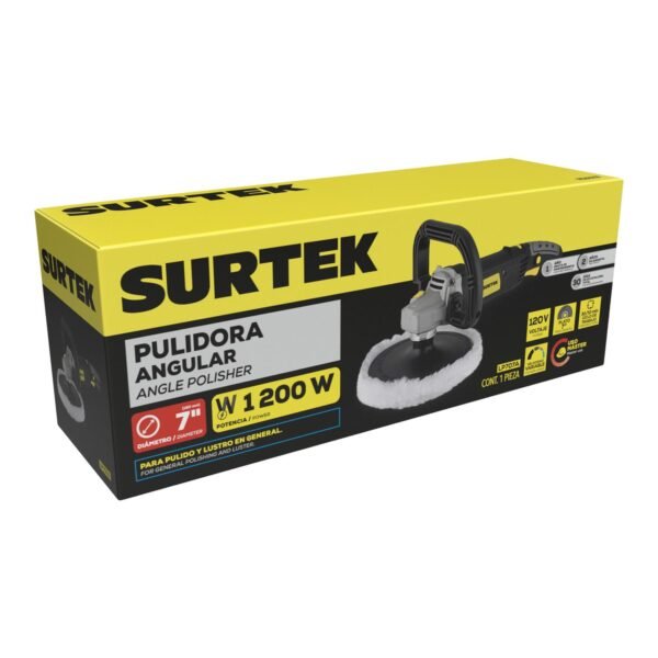 Pulidora angular 7" 1000 - 4300 RPM, 1200 W,120 V