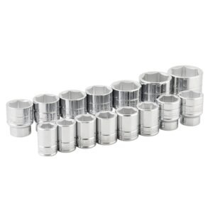 68800724 Juego de dados cuadro de 3/4", 6 puntas, metricos, 15 piezas Urrea