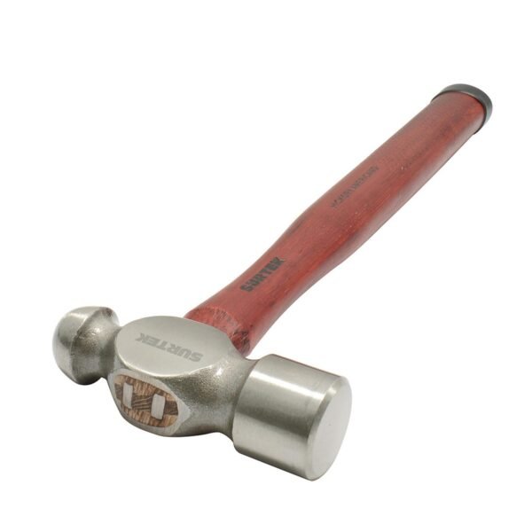 Martillo de bola pulido con mango de madera de 16", 32 oz Surtek