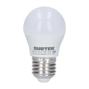 Lampara de LED tipo bulbo A19, 5 W luz calida Surtek
