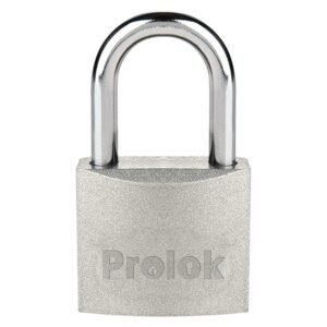 Candado de acero largo 38 mm, llave estandar, en caja Prolok