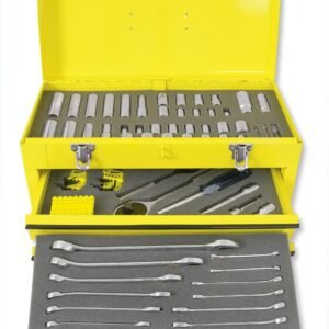 Juego combinado de herramienta para mecanico 107 piezas, con caja metalica Surtek