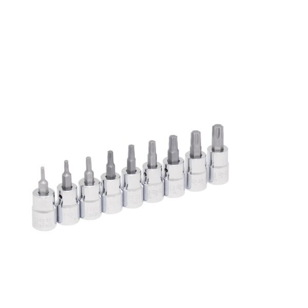 Juego de dados con punta torx cuadro de 3/8", 9 piezas Urrea