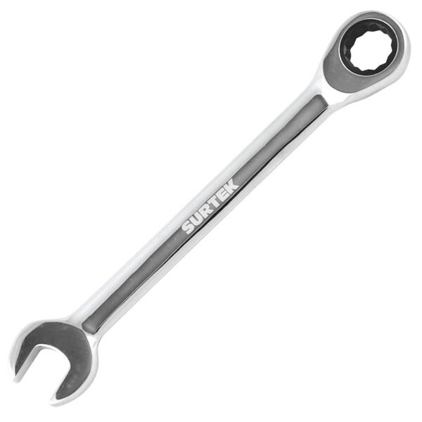 Llave combinada pulido espejo de matraca metrica, 12 puntas, 19mm Surtek