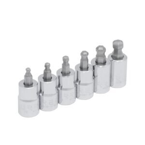 68799157 Juego de dados punta hexagonal tipo bola cuadro de 3/8", en pulgadas, 6 piezas Urrea