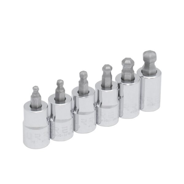 68799157 Juego de dados punta hexagonal tipo bola cuadro de 3/8", en pulgadas, 6 piezas Urrea