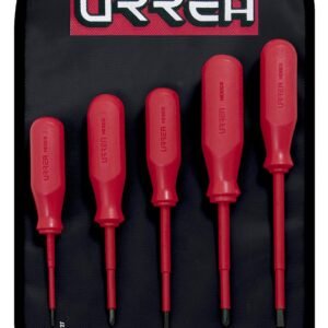 Juego de destornilladores rojos 1000 V, combinados, 5 piezas Urrea
