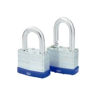 Juego de candados laminados 50 mm, llave estandar, 2 piezas Lock