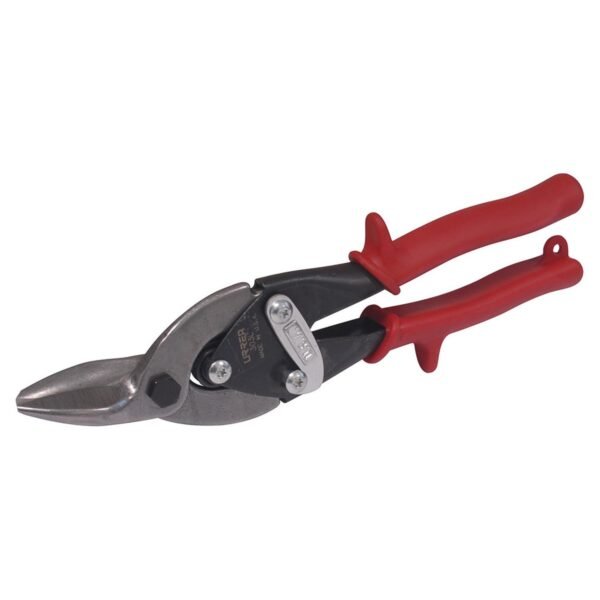 68809701 Tijera para hojalatero tipo aviacion izquierda con mango rubber grip, 10" Urrea