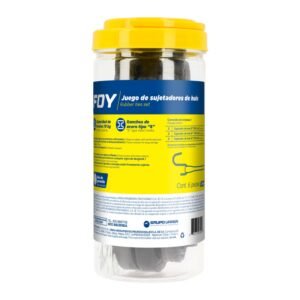 Juego sujetador hule 6pz Foy