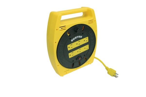 Multicontacto 6 entradas tipo carrete con extension electrica 6 m Surtek