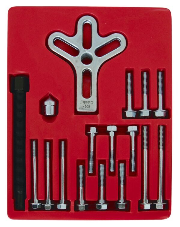 Juego de extractor automotriz de volante tipo "C", 17 piezas Urrea