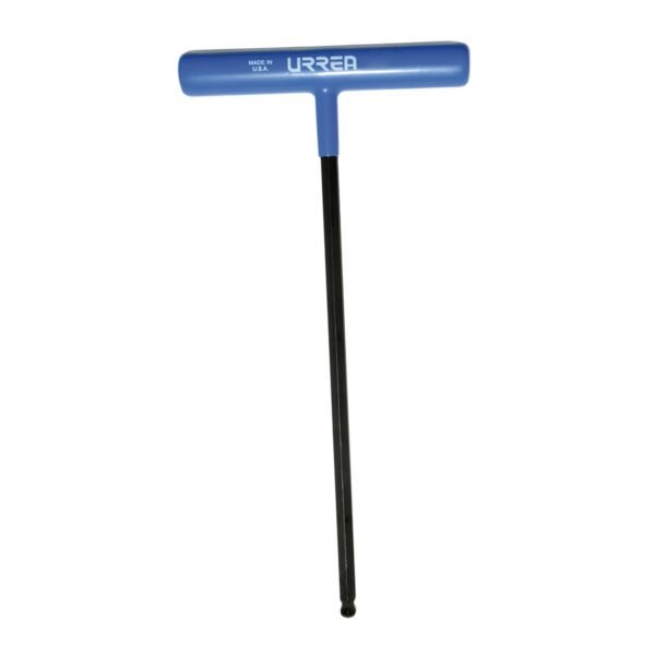 Llave hexagonal larga tipo "T" punta de bola ergonomica metrica, 8 mm Urrea
