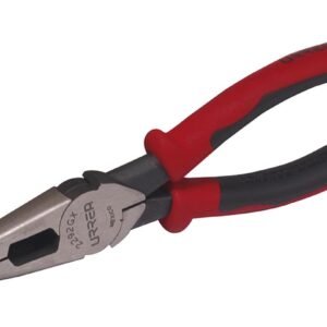 Pinza para electricista con mango bimaterial de 8-7/16" punta larga corte lateral sin reso Urrea