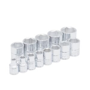 68797751 Juego de dados cuadro de 3/8", 6 puntas, en pulgadas, 13 piezas Urrea