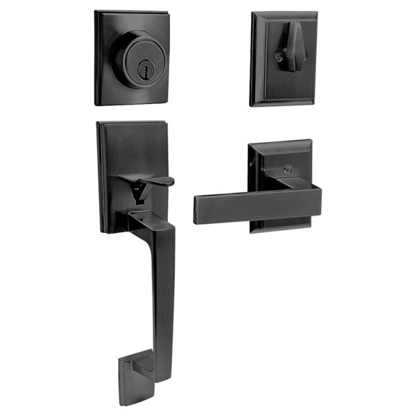 Gatillo rectangular solido para entrada funcion doble, negro, visual Lock
