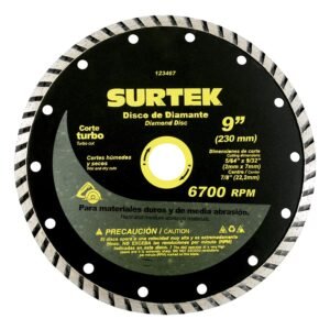 Disco de diamante turbo 9" Surtek