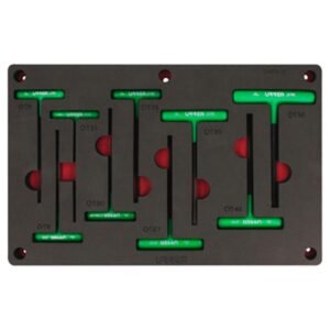 68801173 Juego de llaves hexagonales tipo "T" Torx 9 piezas, CH276P-C Urrea