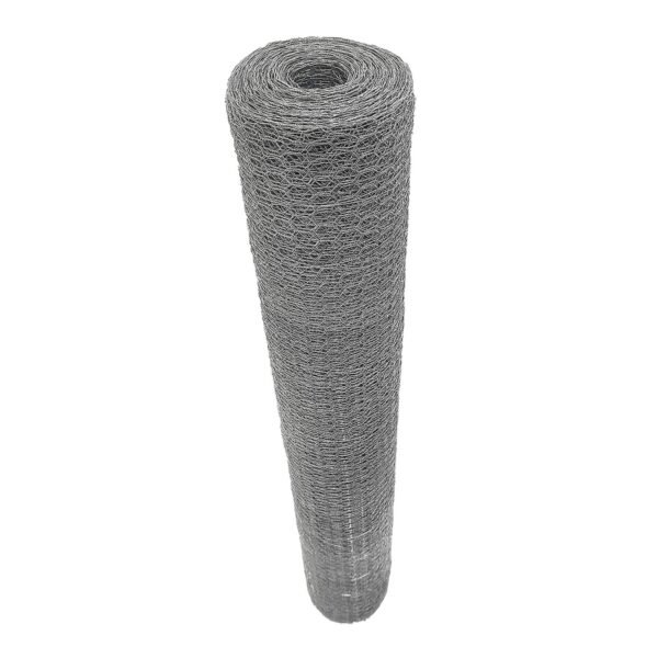 Malla hexagonal galvanizada calibre 22, abertura 25 mm, 1.5 x 45 m