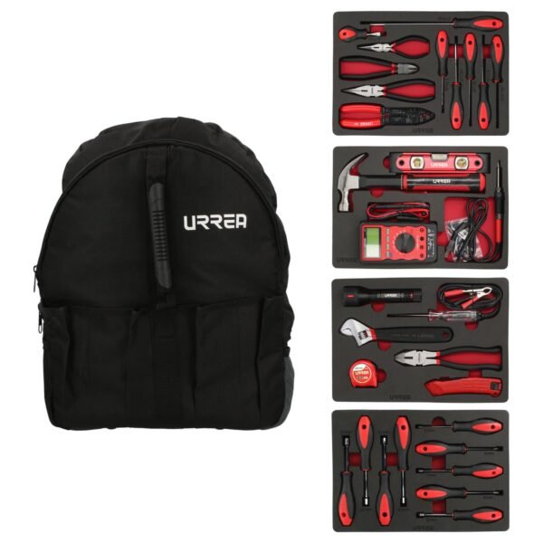 Juego combinado de herramientas para electrico 31 piezas, con mochila Urrea