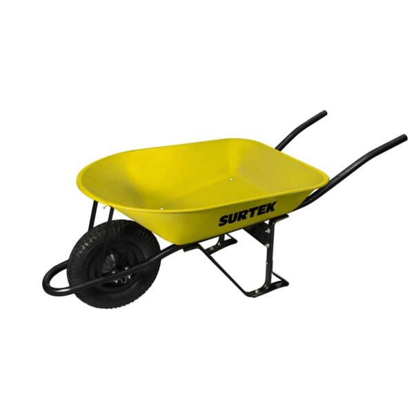 68809327 Carretilla reforzada con bastidor metalico 4.5 Ft3 llanta neumatica de 2 capas Surtek