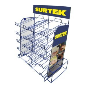 68808224 Rack despachador de mostrador para lijas 50 x 28 x 65 cm Surtek