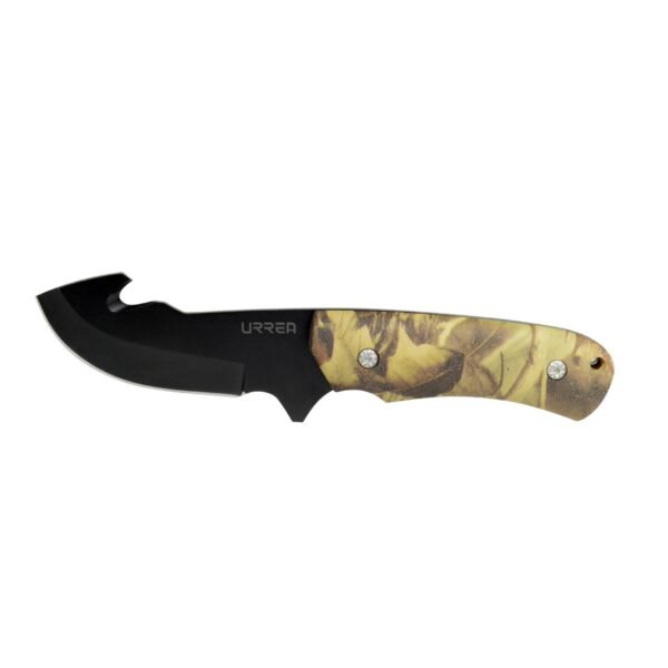 Cuchillo de acero inoxidable con mango de plastico de 8-5/16", para campamento Urrea