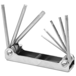 Juego de llaves torx tipo navaja estuche metalico, 8 piezas en blister Surtek