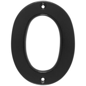 Numero 0 bold 4" negro Lock
