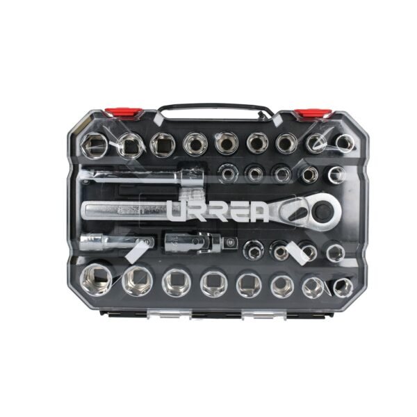 68806131 Juego de dados y accesorios cuadro de 1/2" combinado, 30 piezas Urrea