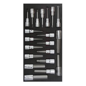 Juego de dados cuadro de 1/2" varias puntas 20 piezas, CH110-C Urrea