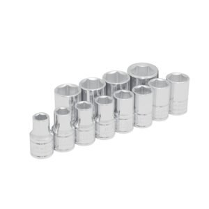 68809585 Juego de dados cuadro de 1/2", 6 puntas, metricos, 12 piezas Urrea