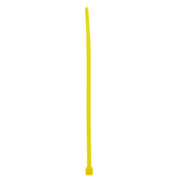 Cinchos plasticos 300 x 4.6 mm, tension 22 kg de 50 piezas, color amarillo Surtek