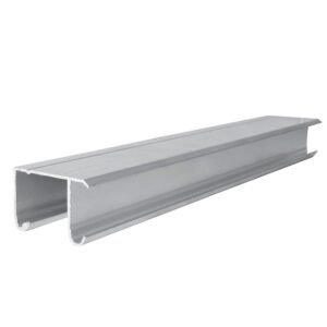Riel tipo JJ para closet 2 m, de aluminio Lock